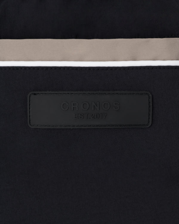 CRONOS VISION PIPING PANTS【BLACK×TAUPE】