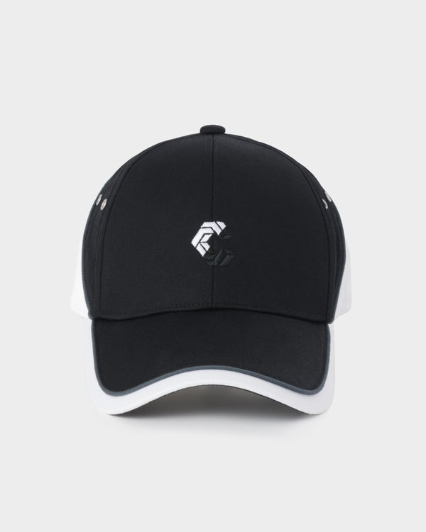 CRONOS BICOLOR PANEL BRIM CAP【BLACK×WHITE】