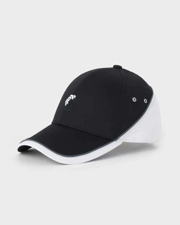 CRONOS BICOLOR PANEL BRIM CAP【BLACK×WHITE】