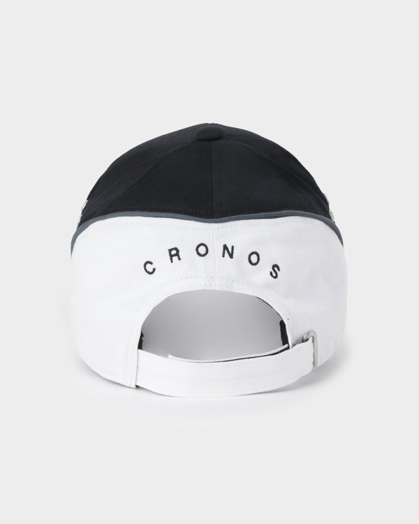 CRONOS BICOLOR PANEL BRIM CAP【BLACK×WHITE】