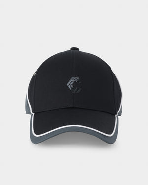 CRONOS 雙色拼接帽簷棒球帽 [黑色]