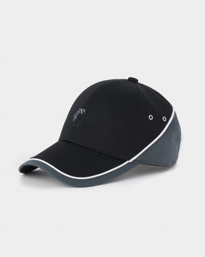 CRONOS 雙色拼接帽簷棒球帽 [黑色]