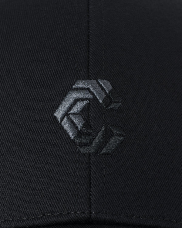 CRONOS 雙色拼接帽簷棒球帽 [黑色]