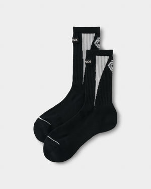 CRONOS MINI BOX LOGO SOCKS【BLACK】