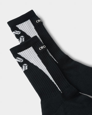 CRONOS MINI BOX LOGO SOCKS【BLACK】