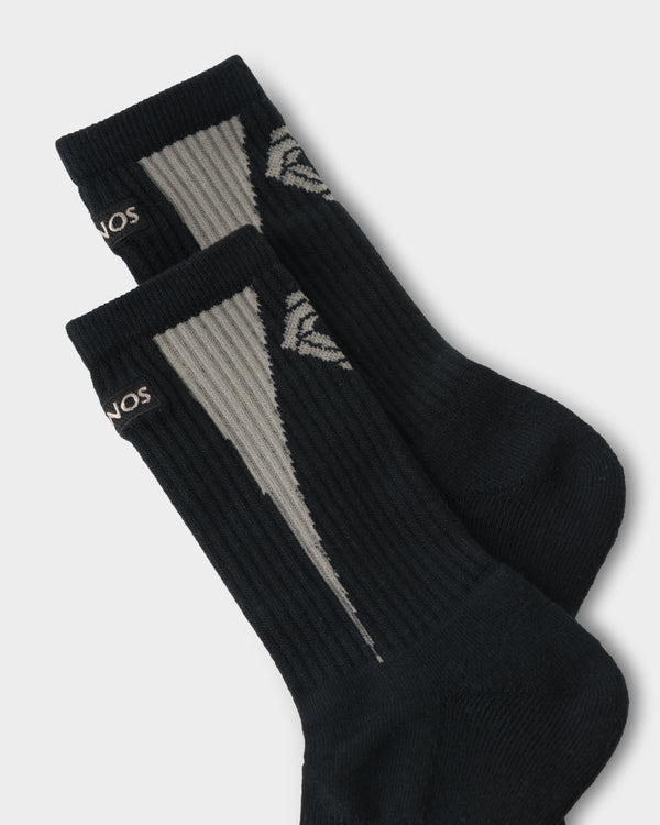 CRONOS MINI BOX LOGO SOCKS【GREIGE】