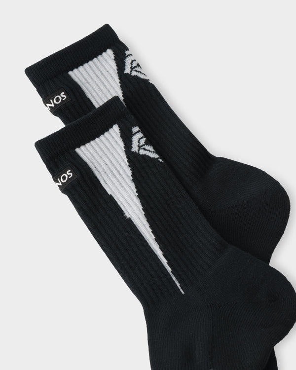 CRONOS MINI BOX LOGO SOCKS【BLACK】