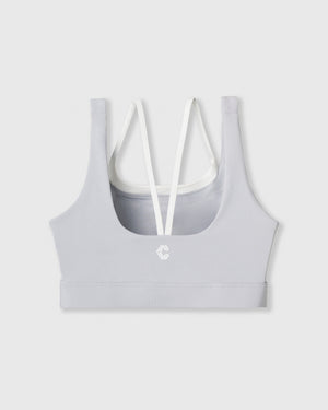 CRONOS WOMEN LAYERED BRA【GRAY】