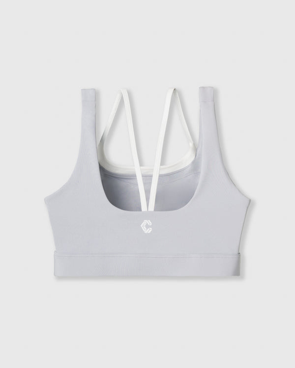 CRONOS WOMEN LAYERED BRA【GRAY】