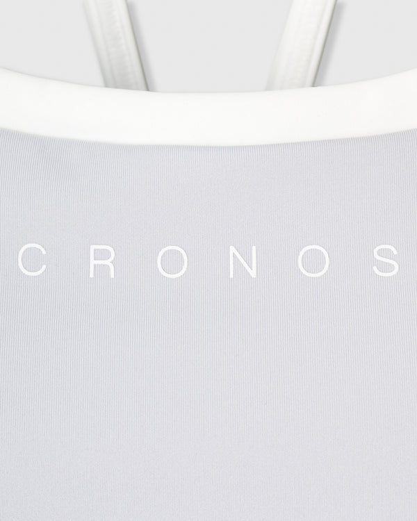 CRONOS WOMEN LAYERED BRA【GRAY】