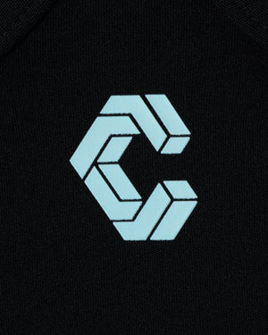 CRONOS WOMEN CLEAN Y-BACK BRA【BLACK×BLUE】