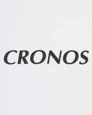CRONOS WOMEN FRONT SLIT T-SHIRTS【WHITE】