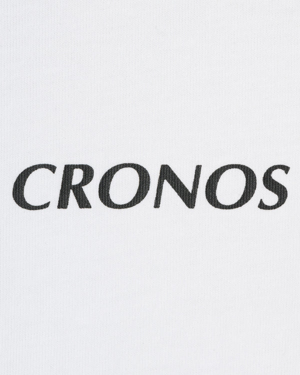 CRONOS WOMEN FRONT SLIT T-SHIRTS【WHITE】