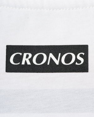 CRONOS WOMEN FRONT SLIT T-SHIRTS【WHITE】