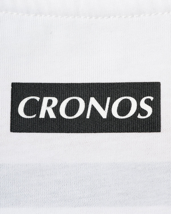 CRONOS WOMEN FRONT SLIT T-SHIRTS【WHITE】