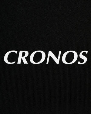 CRONOS WOMEN FRONT SLIT T-SHIRTS【BLACK】
