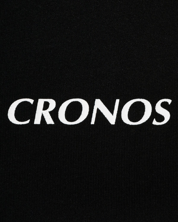 CRONOS WOMEN FRONT SLIT T-SHIRTS【BLACK】