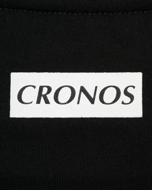 CRONOS WOMEN FRONT SLIT T-SHIRTS【BLACK】