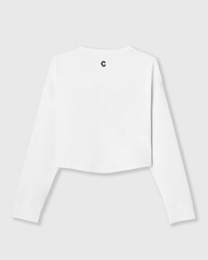 CRONOS WOMEN COMPACT LONG SLEEVE【WHITE】