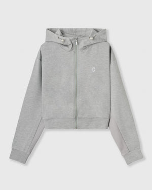 CRONOS WOMEN LIGHT MESH ZIP HOODIE【GRAY】