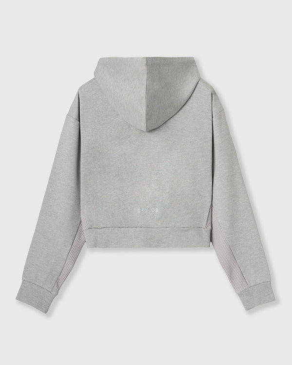 CRONOS WOMEN LIGHT MESH ZIP HOODIE【GRAY】