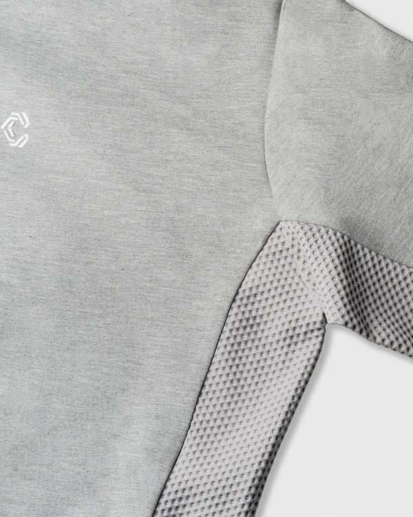 CRONOS WOMEN LIGHT MESH ZIP HOODIE【GRAY】