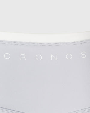 CRONOS WOMEN LAYERED LEGGINGS【GRAY】