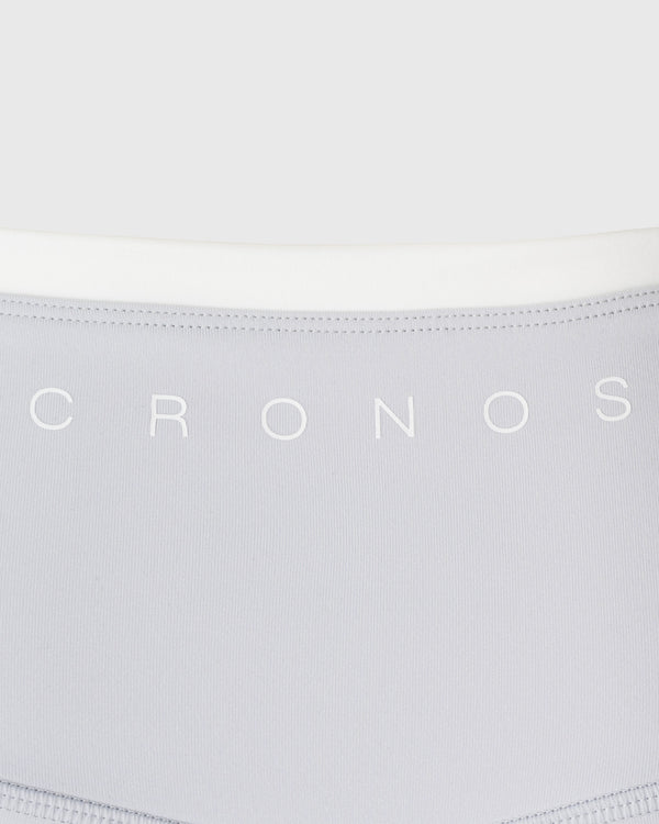 CRONOS WOMEN LAYERED LEGGINGS【GRAY】