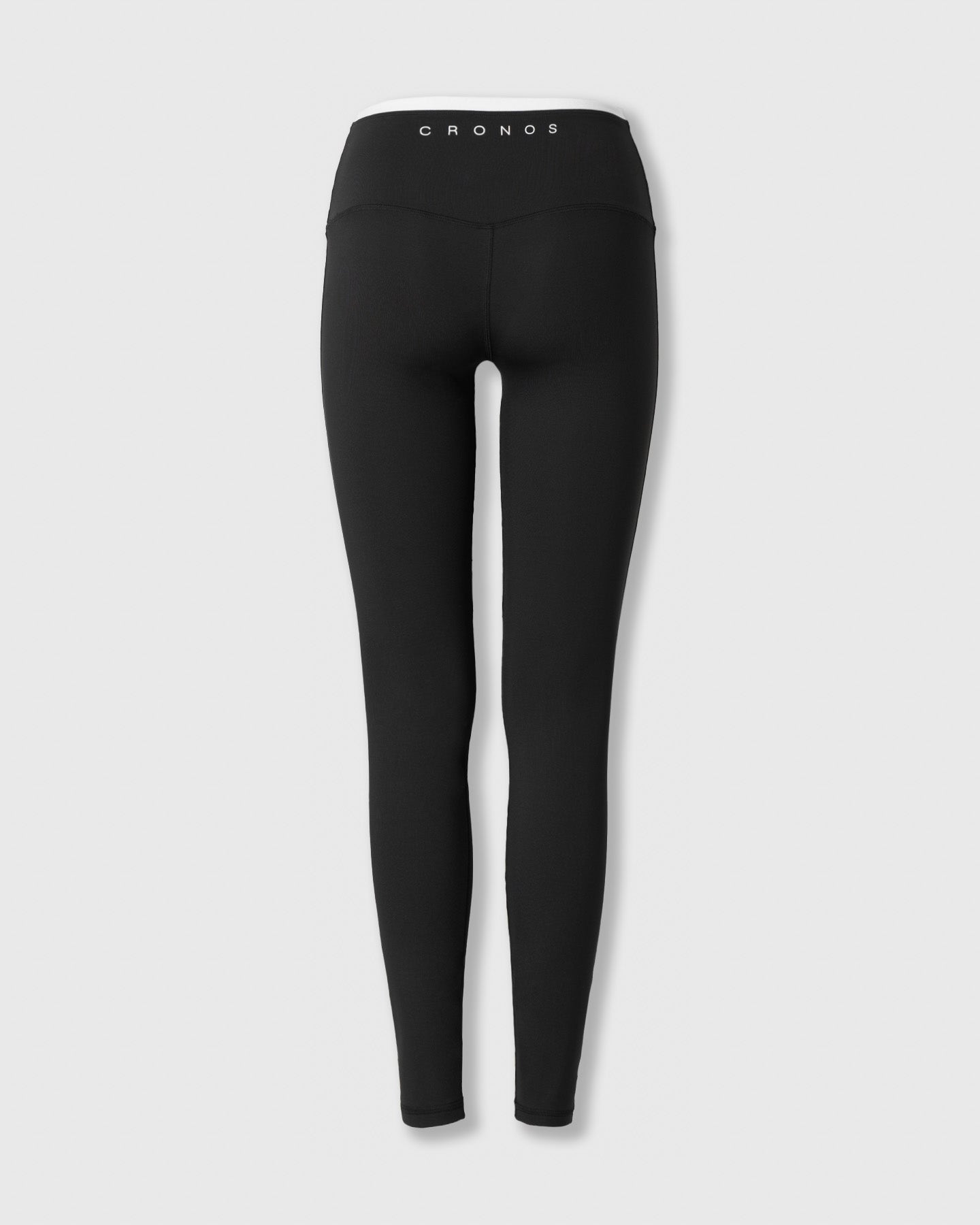 CRONOS WOMEN LAYERED LEGGINGS【BLACK×WHITE】