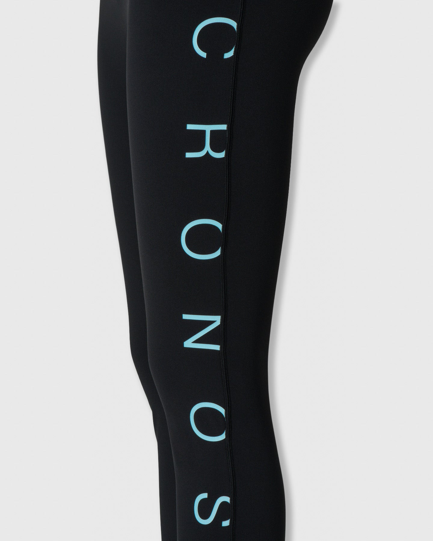 CRONOS WOMEN CLEAN FIT LEGGINGS【BLACK×BLUE】