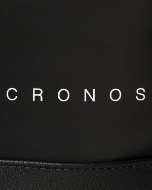 CRONOS WOMEN NYLON MIX DRAWSTRING BAG【BLACK】