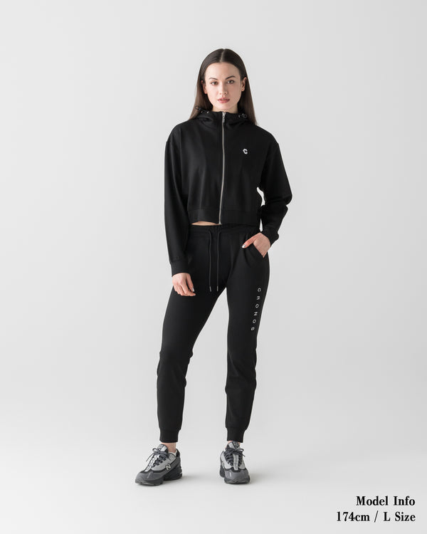 CRONOS WOMEN LIGHT MESH PANTS【BLACK】