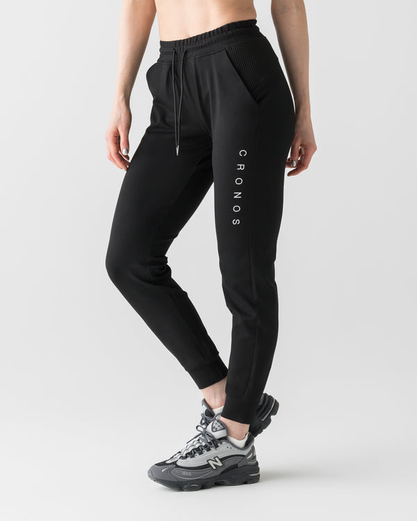 CRONOS WOMEN LIGHT MESH PANTS【BLACK】