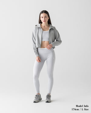 CRONOS WOMEN LIGHT MESH ZIP HOODIE【GRAY】