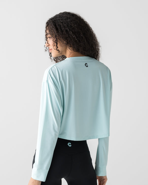 CRONOS WOMEN COMPACT LONG SLEEVE【BLUE】