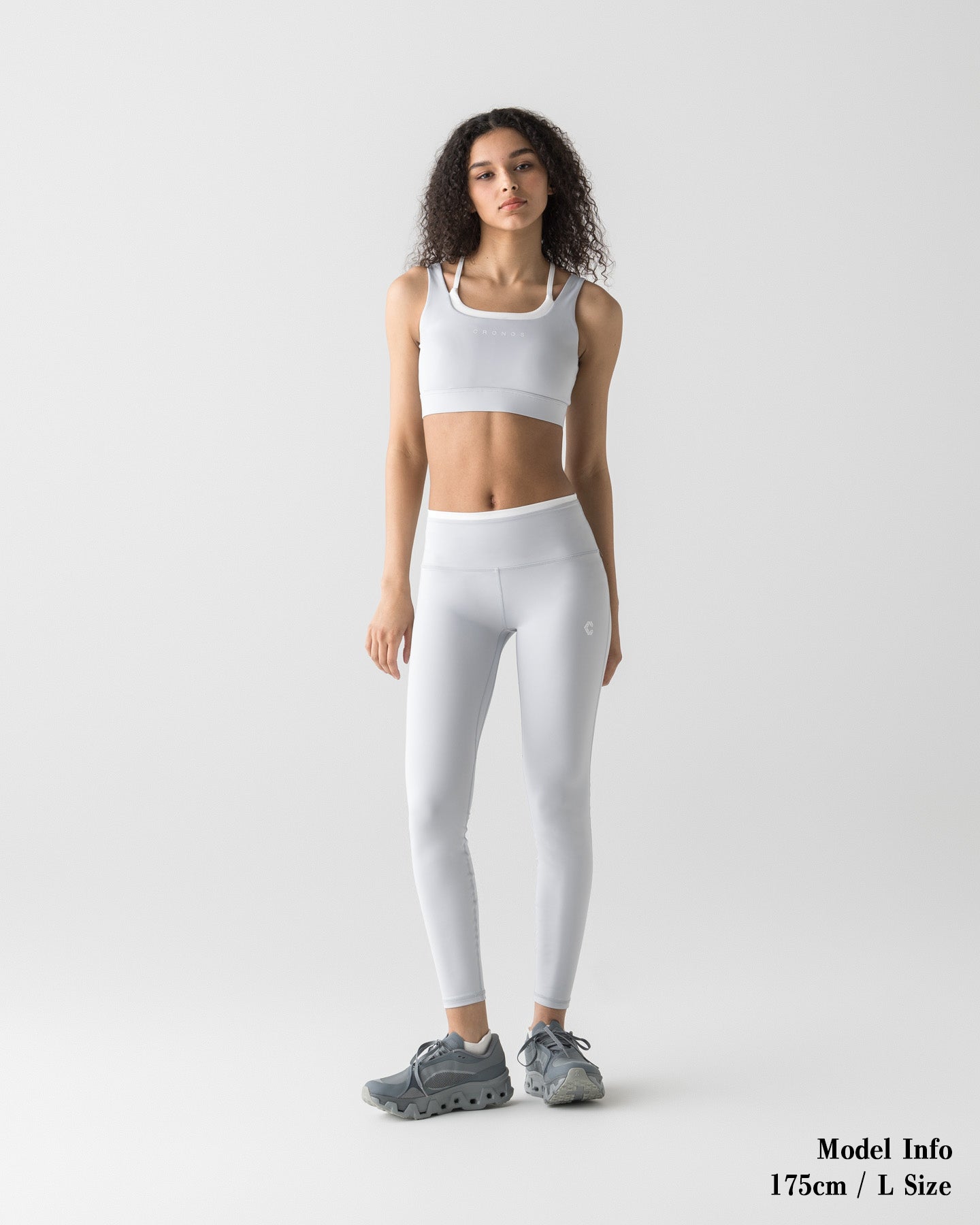 CRONOS WOMEN LAYERED BRA【GRAY】