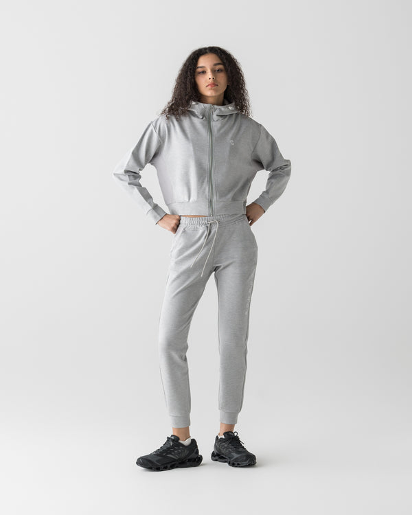 CRONOS WOMEN LIGHT MESH ZIP HOODIE【GRAY】