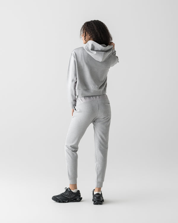 CRONOS WOMEN LIGHT MESH ZIP HOODIE【GRAY】