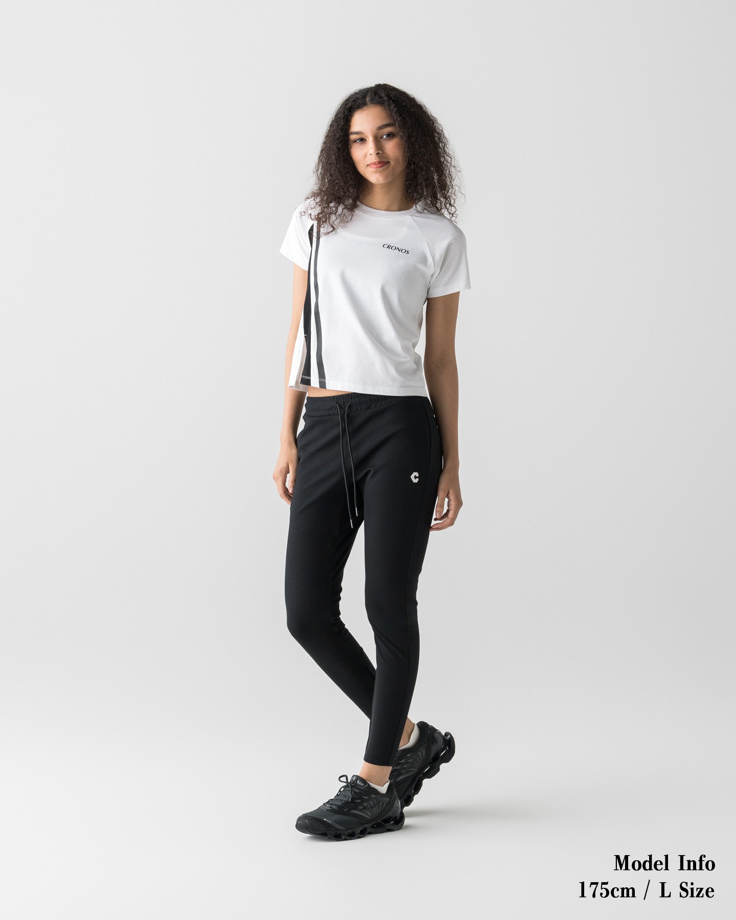 CRONOS WOMEN HIGH-STRETCH SKINNY PANTS【BLACK】