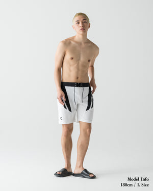 CRONOS QUICK DRY COMPETITION SHORTS【WHITE】