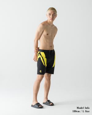 CRONOS QUICK DRY COMPETITION SHORTS【BLACK×YELLOW】