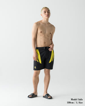 CRONOS QUICK DRY COMPETITION SHORTS【BLACK×YELLOW】