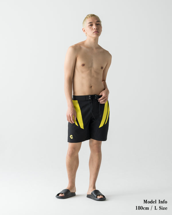 CRONOS QUICK DRY COMPETITION SHORTS【BLACK×YELLOW】