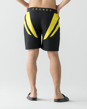 CRONOS QUICK DRY COMPETITION SHORTS【BLACK×YELLOW】