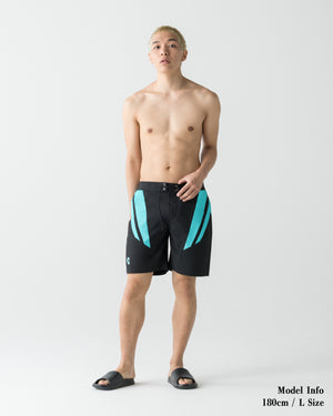 CRONOS QUICK DRY COMPETITION SHORTS【BLACK×T.BLUE】