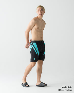 CRONOS QUICK DRY COMPETITION SHORTS【BLACK×T.BLUE】