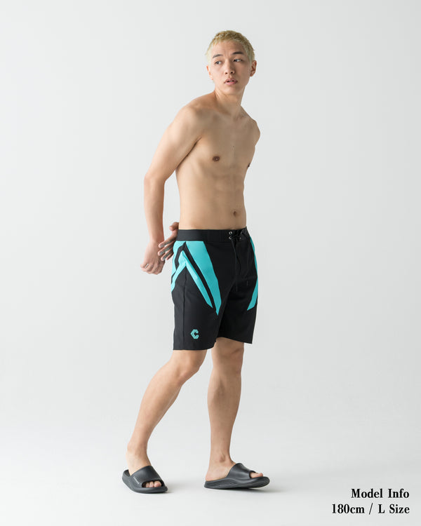 CRONOS QUICK DRY COMPETITION SHORTS【BLACK×T.BLUE】