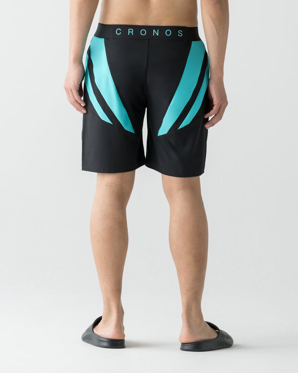 CRONOS QUICK DRY COMPETITION SHORTS【BLACK×T.BLUE】