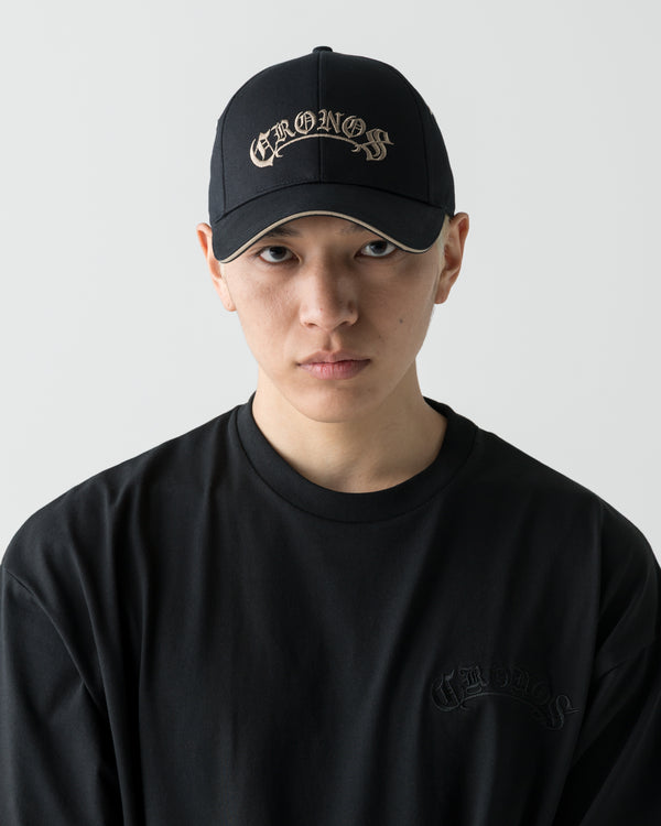 CRONOS BLACKLETTER CAP【GREIGE】