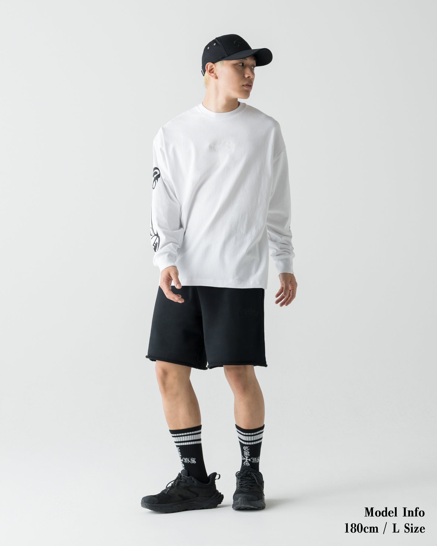 パンツ CRONOS BLACKLETTER SHORTS CRONOS BLACKLETTER SHORTS【BLACK】
